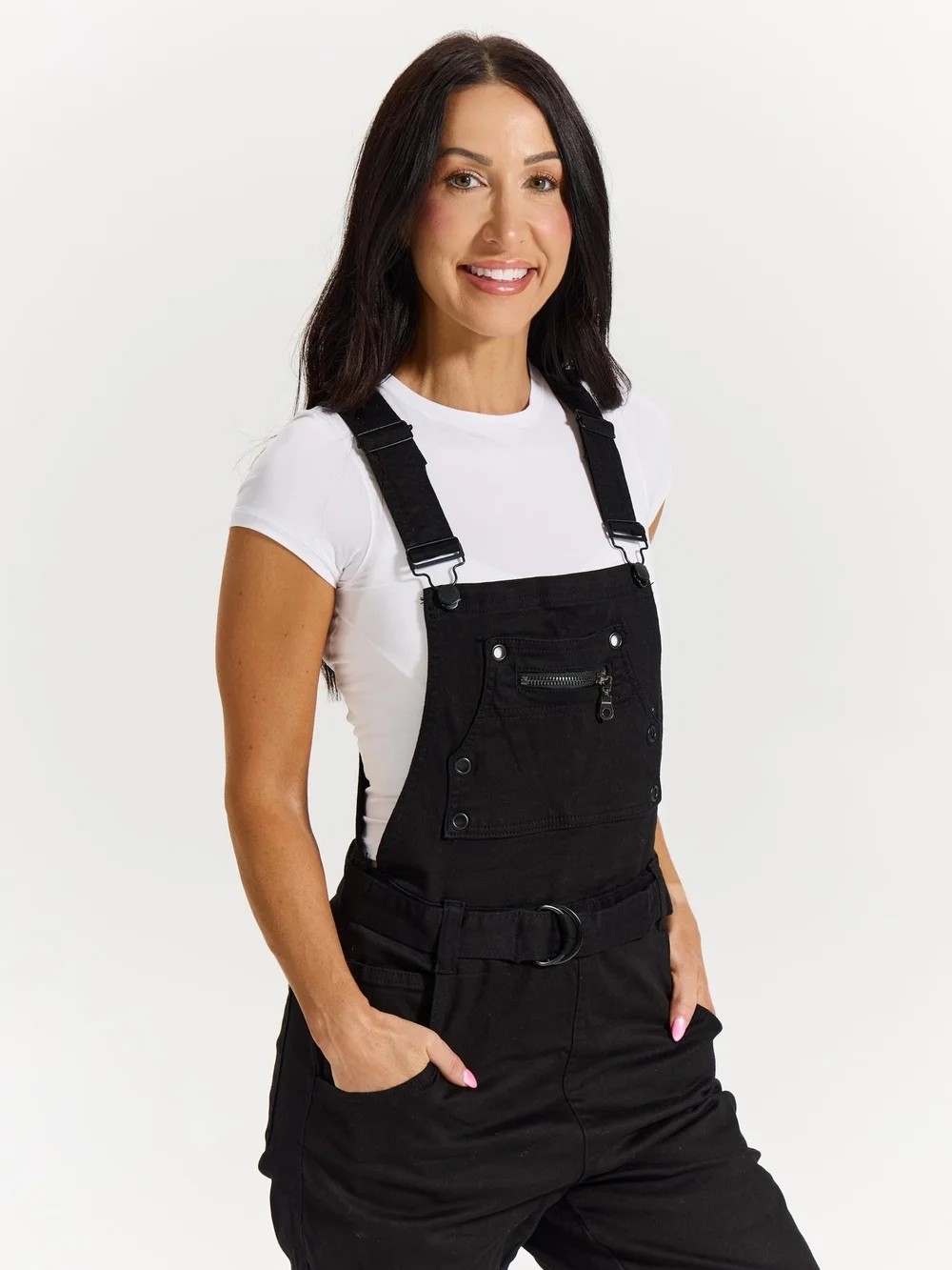 Buffbunny Over It Alls denim coveralls XXL Short - New - Picture 4 of 9